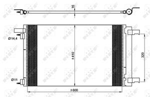 Citroen Condensor, airconditioning EASY FIT