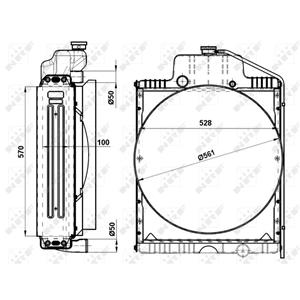 Nrf Motor radiator   54096