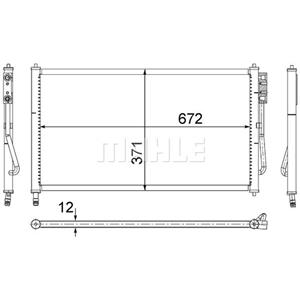 Mahle Condensator, airconditioner BEHR  AC 218 000S