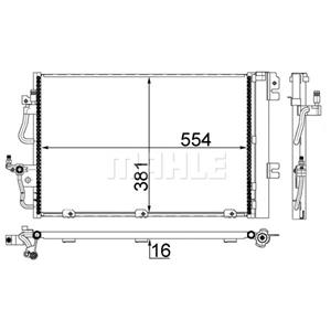 Mahle Condensator, airconditioner BEHR  AC 377 001S