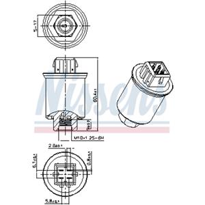 Nissens Drukschakelaar airco  NIS 301035