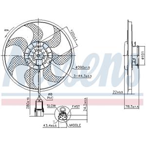 Nissens Koelventilatorwiel  850070