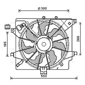 Ava Cooling Dmuchawa  HY7563 AVA