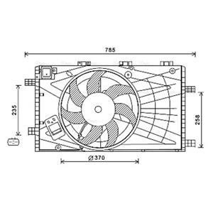 Lüfter, Motorkühlung AVA COOLING OL7621