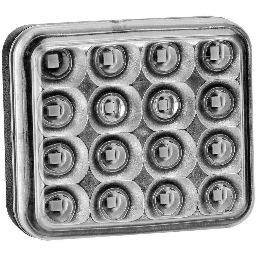 Mistlamp Mistachterlicht Achter 12 V, 24 V, 36 V Rood Helder glas