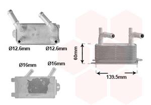 VAN WEZEL Oliekoeler, automatische transmissie  18013710