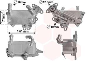 VAN WEZEL Oliekoeler, automatische transmissie  58013705