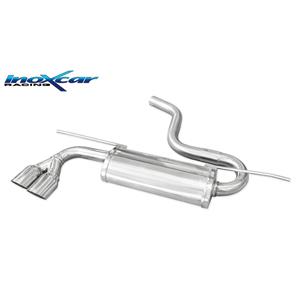 Volkswagen 100% RVS Dubbele sportuitlaat passend voor  Golf VII 2.0 GTD 184PK 2012- 2019 2x80mm Racin