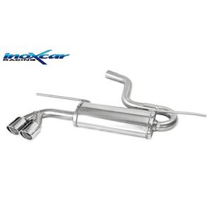 Volkswagen 100% RVS Dubbele sportuitlaat passend voor  Golf VII 2.0 GTD 184PK 2012- 2019 2x80mm X-Rac