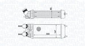 magnetimarelli MAGNETI MARELLI Ladeluftkühler OPEL,PEUGEOT,CITROËN 351319204470 3637009,98039007,9803900780 Intercooler 0384N7,0384N8,1440P8