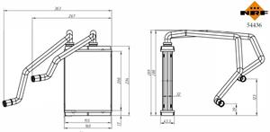 Nissan Kachelradiateur, interieurverwarming