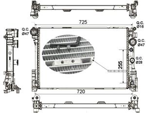 Mercedes-Benz Radiateur