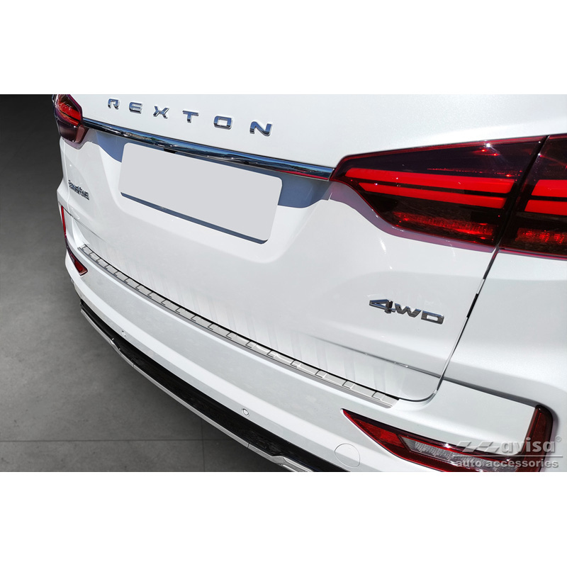 Ssangyong RVS Bumper beschermer passend voor  Rexton (YK) Facelift 2021- 'Ribs'
