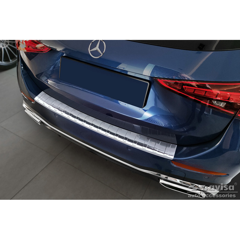 Mercedes-Benz RVS Bumper beschermer passend voor Mercedes C-Klasse AMG W206 Kombi 2021- 'Ribs'