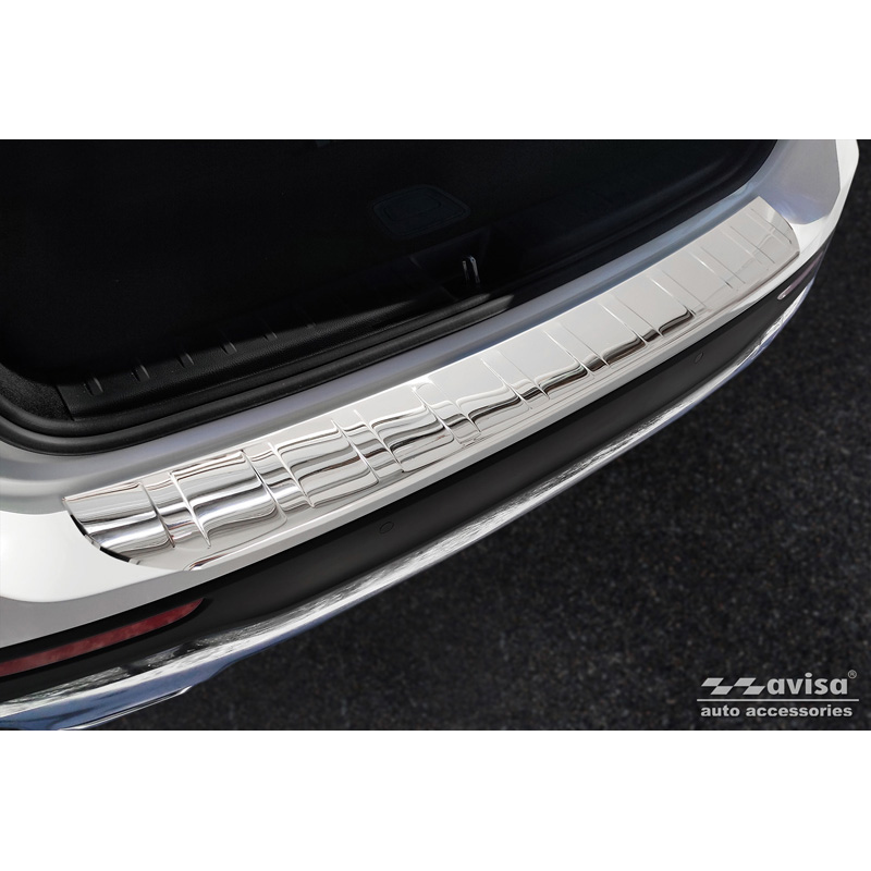 Mercedes-Benz Chroom RVS Bumper beschermer passend voor Mercedes GLB (X247) 2019- 'Ribs'