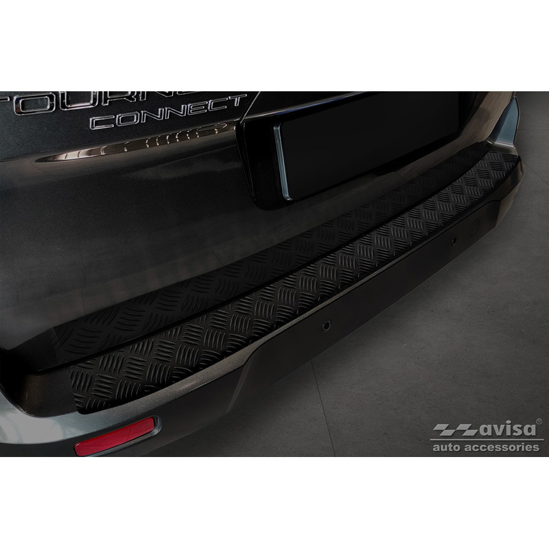 Ford Matzwart Aluminium Bumper beschermer passend voor  Tourneo Connect/Transit Connect 2014-2017
