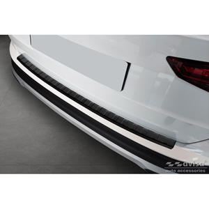 Cupra Matzwart RVS Bumper beschermer passend voor Seat Ateca 2016-2020 & FL 2020- 'Ribs'