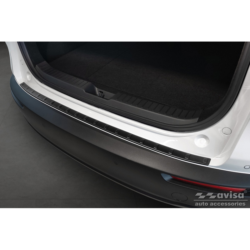 Mazda Matzwart RVS Bumper beschermer passend voor  CX-30 2019- 'Ribs'