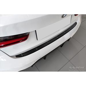 Matzwart RVS Bumper beschermer passend voor  3-Serie G20 Sedan M-Pakket 2019- 'Ribs'