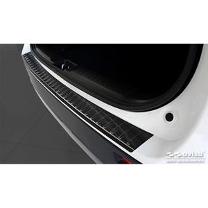 Suzuki Zwart RVS Bumper beschermer passend voor  Vitara II 2015-2018 & FL 2018- inkl. Hybrid 'Rib