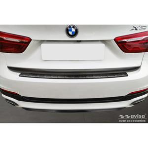 Bmw Zwart RVS Bumper beschermer passend voor  X6 F16 2014-2019 'Ribs' excl. M-Pakket