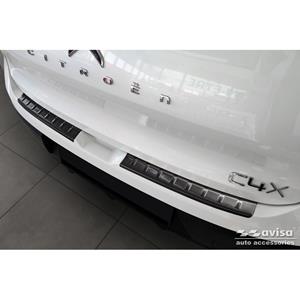 Citroen Zwart RVS Bumper beschermer passend voor CitroÃ«n C4 X 2023- 'Ribs' (2-delig)