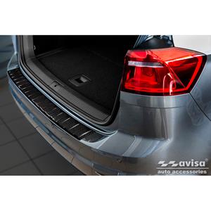 Volkswagen Echt 3D Carbon Bumper beschermer passend voor  Golf Sportsvan 2014-2017 & FL 2017- 'Ri