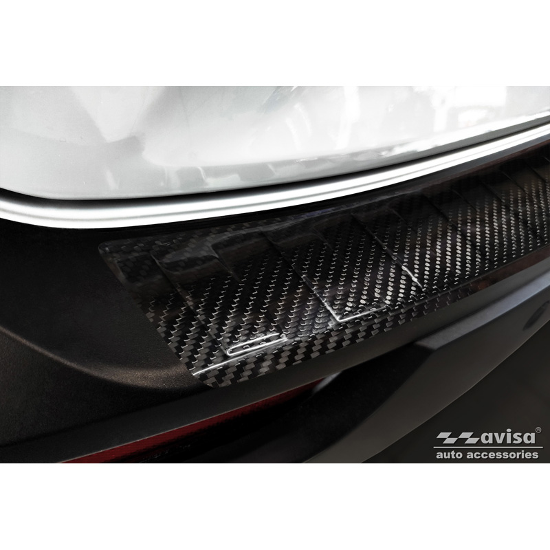 Mazda Echt 3D Carbon Bumper beschermer passend voor  MX-30 2020- 'Ribs'