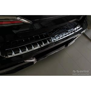 Bmw Zwart-Chroom RVS Bumper beschermer passend voor  7-Serie (G70) 2023- met M-Pakket 'Ribs'
