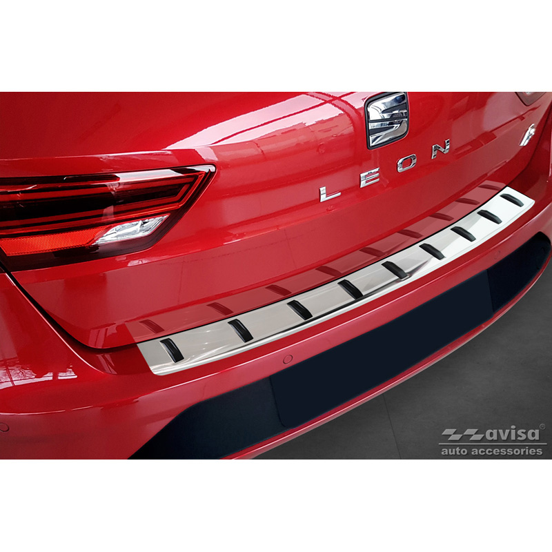 Seat RVS Bumper beschermer passend voor  Leon ST (5F) 2013-2017 & Facelift 2017-2020 'STRONG EDIT