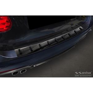 Bmw Zwart RVS Bumper beschermer passend voor  3-Serie (F31) Touring (incl. M-Pakket) 2012-2015 &