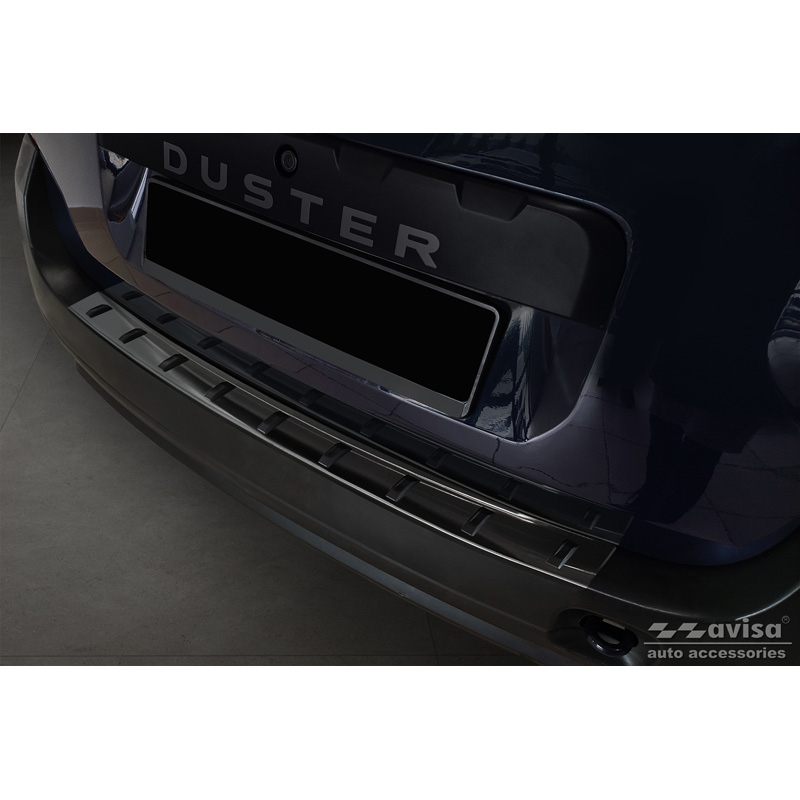 Dacia Zwart RVS Bumper beschermer passend voor  Duster 2010-2013 & Facelift 2013-2017 'STRONG EDI