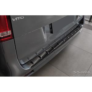 Mercedes-Benz Zwart RVS Bumper beschermer passend voor Mercedes Vito / V-Klasse 2014-2019 & Facelift 2019- (ac