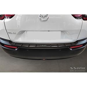 Mazda Zwart RVS Bumper beschermer passend voor  MX-30 2020- 'STRONG EDITION'