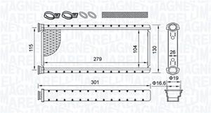 Citroen Kachelradiateur, interieurverwarming