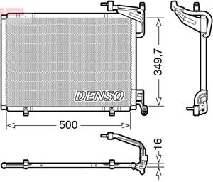 Kondensator, Klimaanlage Denso DCN10054