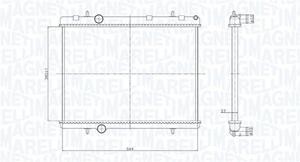 magnetimarelli Kühler, Motorkühlung Magneti Marelli 350213167800