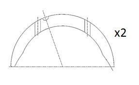 FAI AutoParts Afstandsschijf, krukas  BT3008-STD