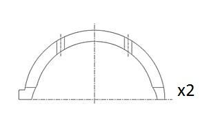 FAI AutoParts Afstandsschijf, krukas  BT3000-STD