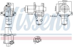 NISSENS AGR-Ventil RENAULT,NISSAN,DACIA 98183 8200270177,1852084A51,1852084A52 147102974R,8200550361,8200561269,1471000Q0G,1852084A50,1852084A53