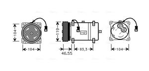 Ava Cooling Airco compressor CNAK161