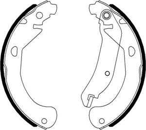 TEXTAR Bremsbacken CHEVROLET,SATURN 91077500 10366478,19256491,98101077504 Trommelbremsbacken,Bremsbackensatz