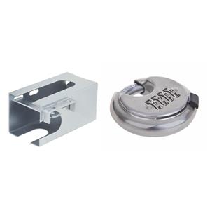 ProPlus Aanhangwagen/aanhanger dissel slot met 70mm discus cijferslot - verzinkt staal -