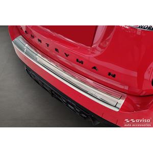 Mini RVS Achterbumperprotector passend voor  Countrymann F60 FL 2020-2023 'British Flag'
