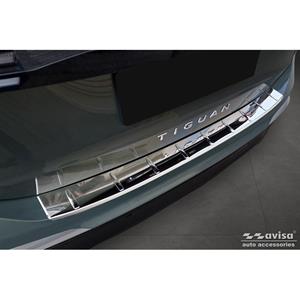 Volkswagen Chroom RVS Achterbumperprotector passend voor  Tiguan (CT1) 2024- 'Ribs'
