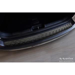 Jeep Matzwart Aluminium Achterbumperprotector passend voor  Cherokee Facelift 2018- 'Riffled Plate'