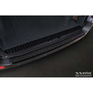 Nissan Matzwart Aluminium Achterbumperprotector passend voor Opel Movano / Renault Master II /  NV400