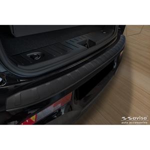 Bmw Matzwart RVS Achterbumperprotector passend voor  i3 (i01) Facelift 2017-2022 'Ribs'