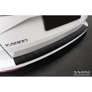Skoda Matzwart RVS Achterbumperprotector passend voor  Karoq Facelift 2022- + Sportline Facelift 2022