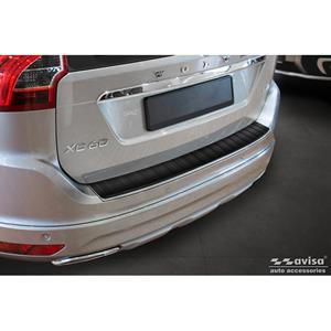Volvo Matzwart RVS Achterbumperprotector passend voor  XC60 Facelift 2013-2017 'Ribs'